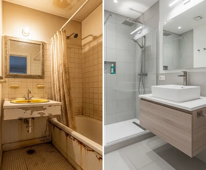 After: Contemporary Bathroom Updates